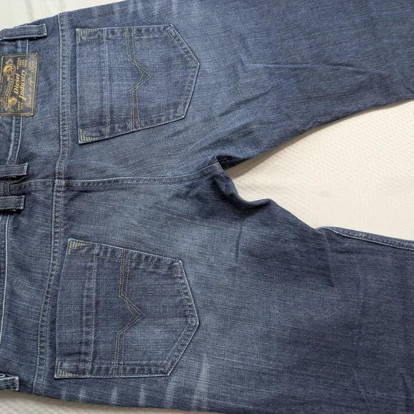 Diesel Safado Dark Wash Blue Fade 0RZ31 Regular Slim Straight Jeans Men's 33x32